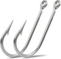 Saltwater Large Giant Shark Alligator Fishing Hooks Big Game Stainless Steel J Fishing Hooks Extra Strong Large Fish Hooks for Tuna Swordfish Catfish Size 5/0-20/0
