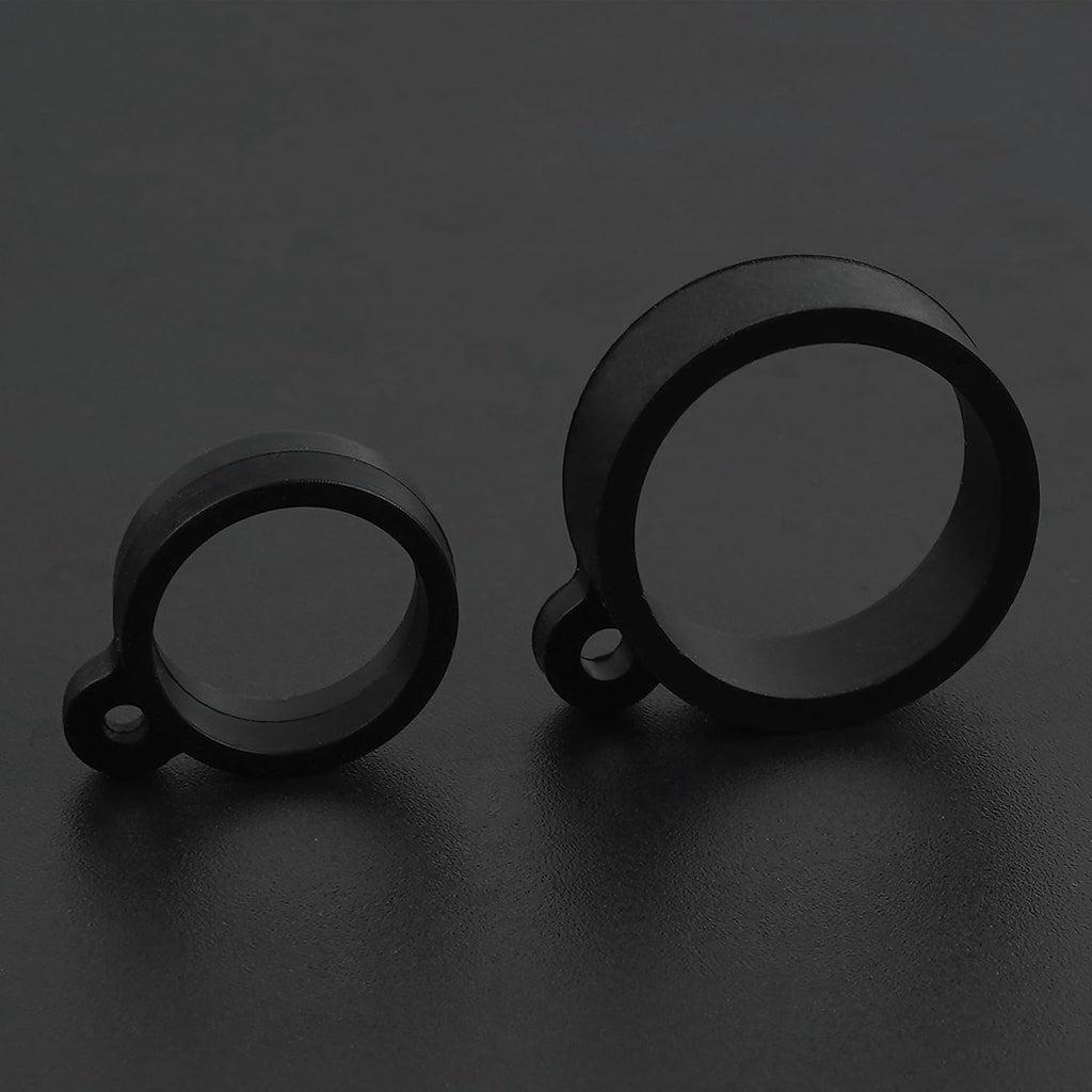 Fishing Rod Hook Keeper Kit, 16pcs Fishing Lure Bait Holder Fishing Pole Hook Keeper Holder Elastic Rubber Rings for Worm and Treble Hook Fishing Tackle Tool 2 Sizes