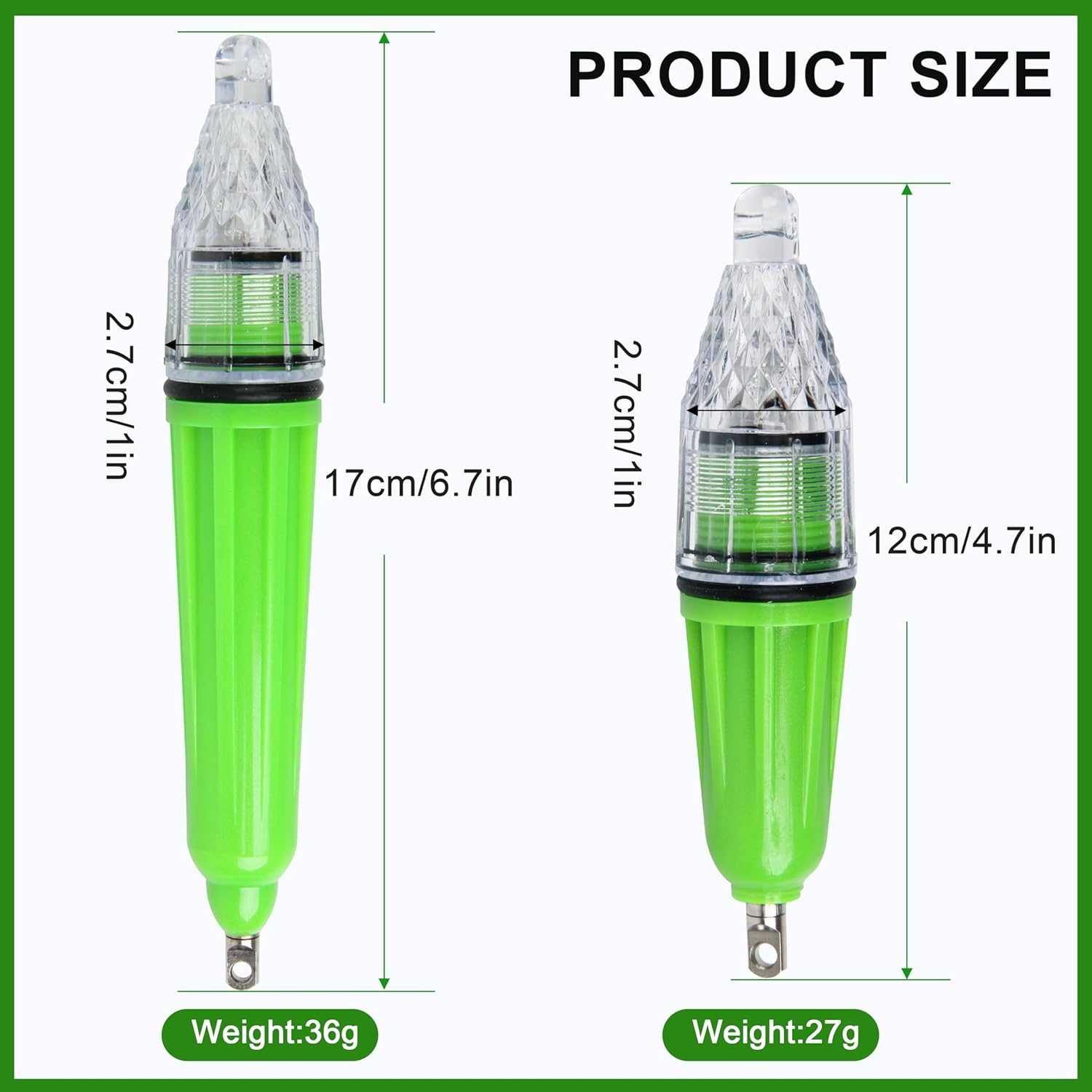 SILANON Deep Drop LED Fishing Light Underwater Waterproof Fishing Light Night Flashing Fishing Lure Light Attractants Fishing Lamp Tools for Attracting Bait Lures 5 Colors