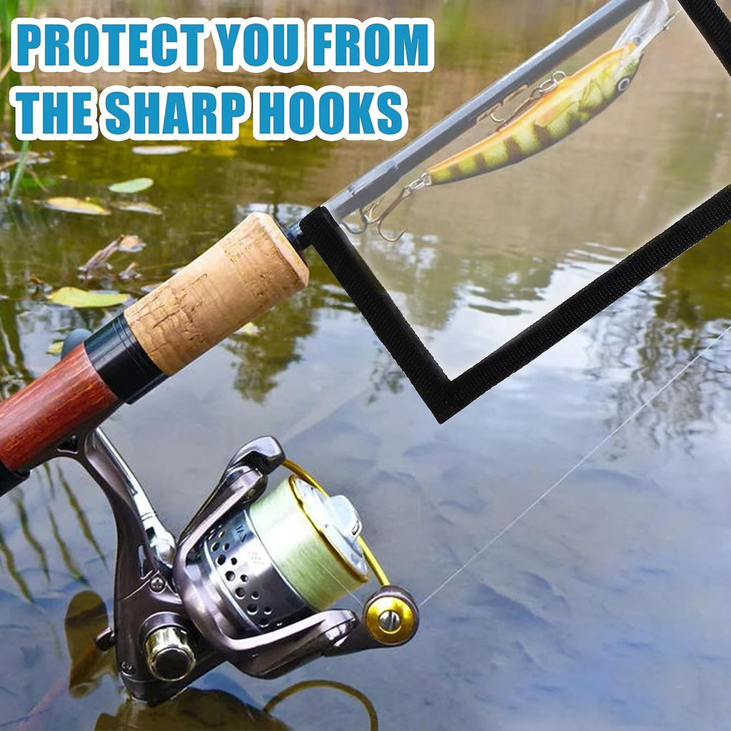 Fishing Lure Wraps Covers,4/8 Packs Clear PVC Lure Covers Durable Fishing Bait Cover Easily See Lures Fishing Hook Covers Bait Storage Protector Keep Fishing Safe for Fishing Rod