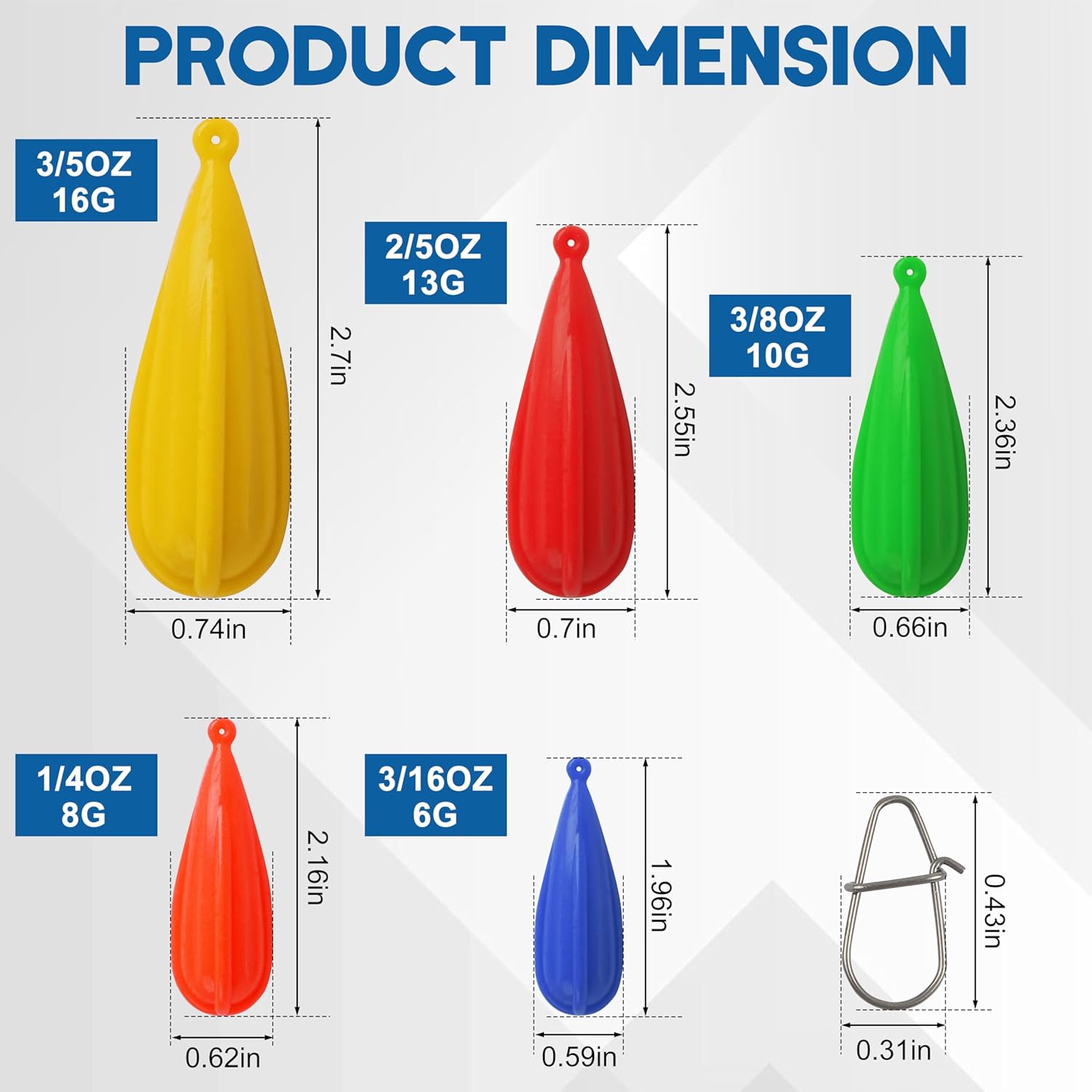 Fishing Practice Plugs, 5pcs Mixed Sizes Bait Casting Practice Plugs Weight Silicon Fishing Practice Casting Plug for Kids Improving Casting Skills