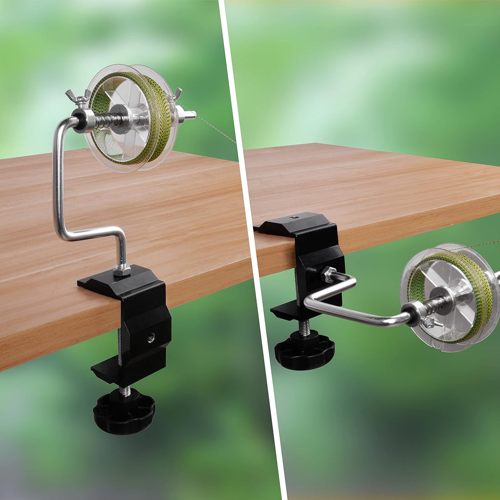 SILANON Fishing Line Spooler Adjustable Fishing Line Winder Spooler Machine Portable Stable Reel Spooler with Clamp Spooling Station System for Spinning Casting Reels