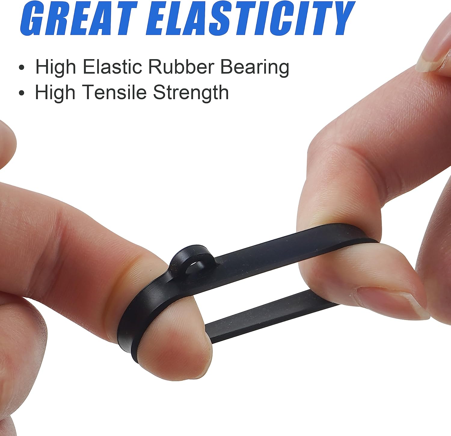 Fishing Rod Hook Keeper Kit, 16pcs Fishing Lure Bait Holder Fishing Pole Hook Keeper Holder Elastic Rubber Rings for Worm and Treble Hook Fishing Tackle Tool 2 Sizes