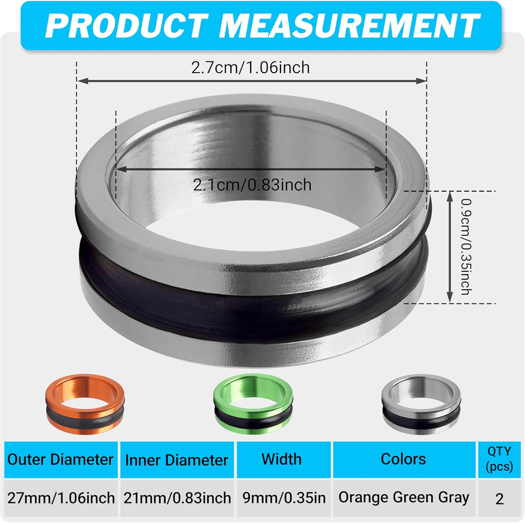 SILANON 2pcs Fishing Line Puller Ring, Fishing Knot Tying Tool Alloy Line Dragger Tightener Ring FG GT Knot Puller Tool Assist Fishing Line Knotting Grippers Device for Tying