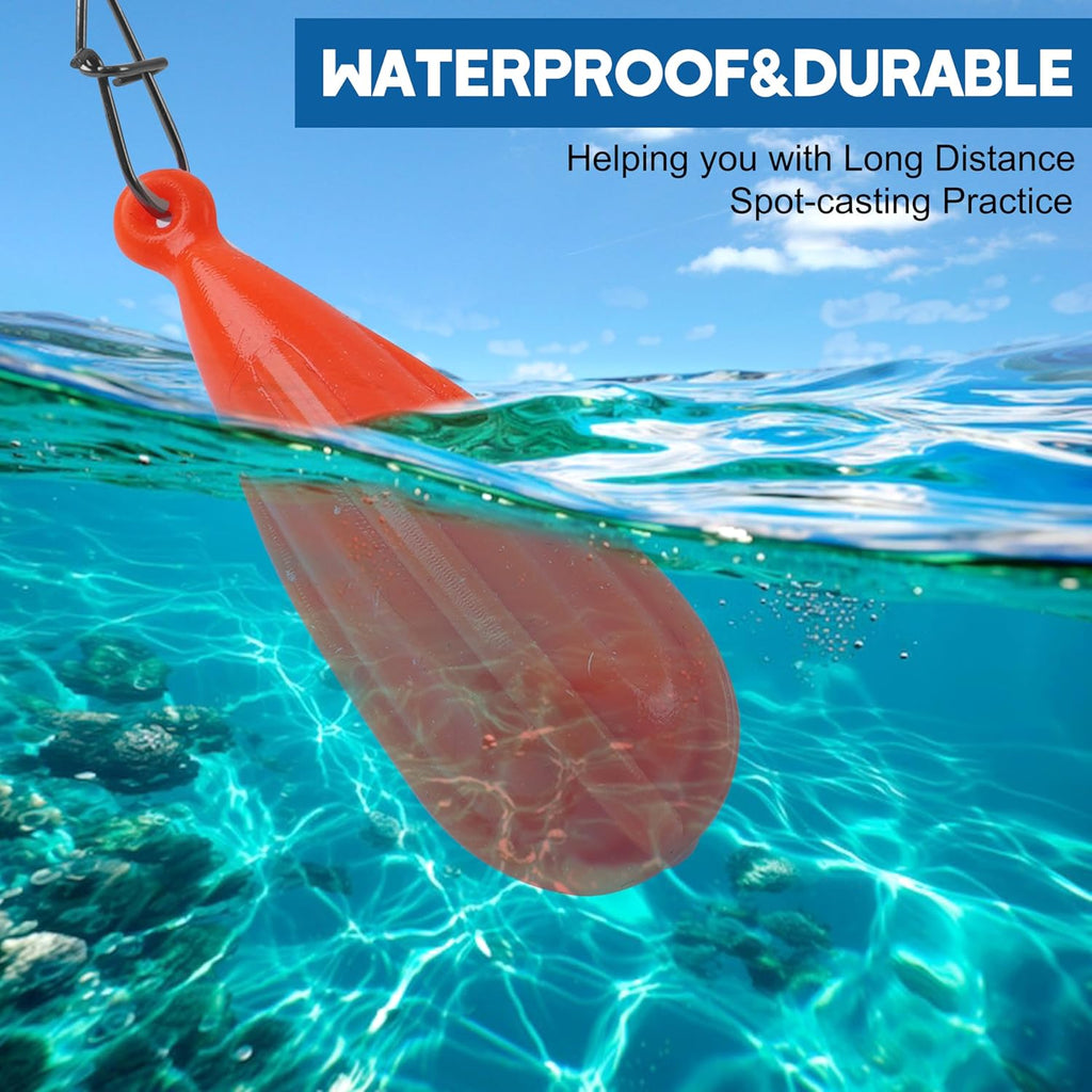 Fishing Practice Plugs, 5pcs Mixed Sizes Bait Casting Practice Plugs Weight Silicon Fishing Practice Casting Plug for Kids Improving Casting Skills