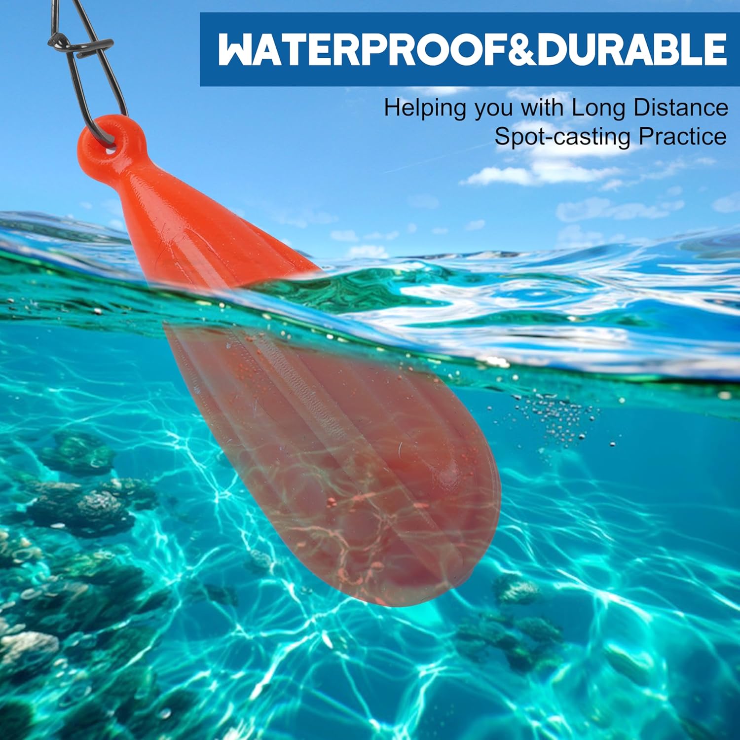 Fishing Practice Plugs, 5pcs Mixed Sizes Bait Casting Practice Plugs Weight Silicon Fishing Practice Casting Plug for Kids Improving Casting Skills