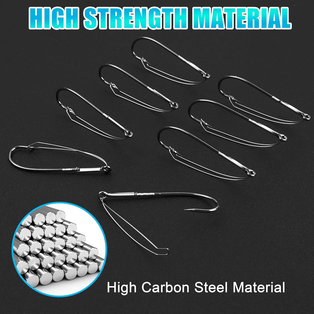 Weedless Wacky Rig Hooks, 35pcs Wacky Worm Hooks Weedless Fishing Hooks Texas Neko Rig Fishhook for Bass Wacky Rigging Worm Lure Bait Freshwater Saltwater