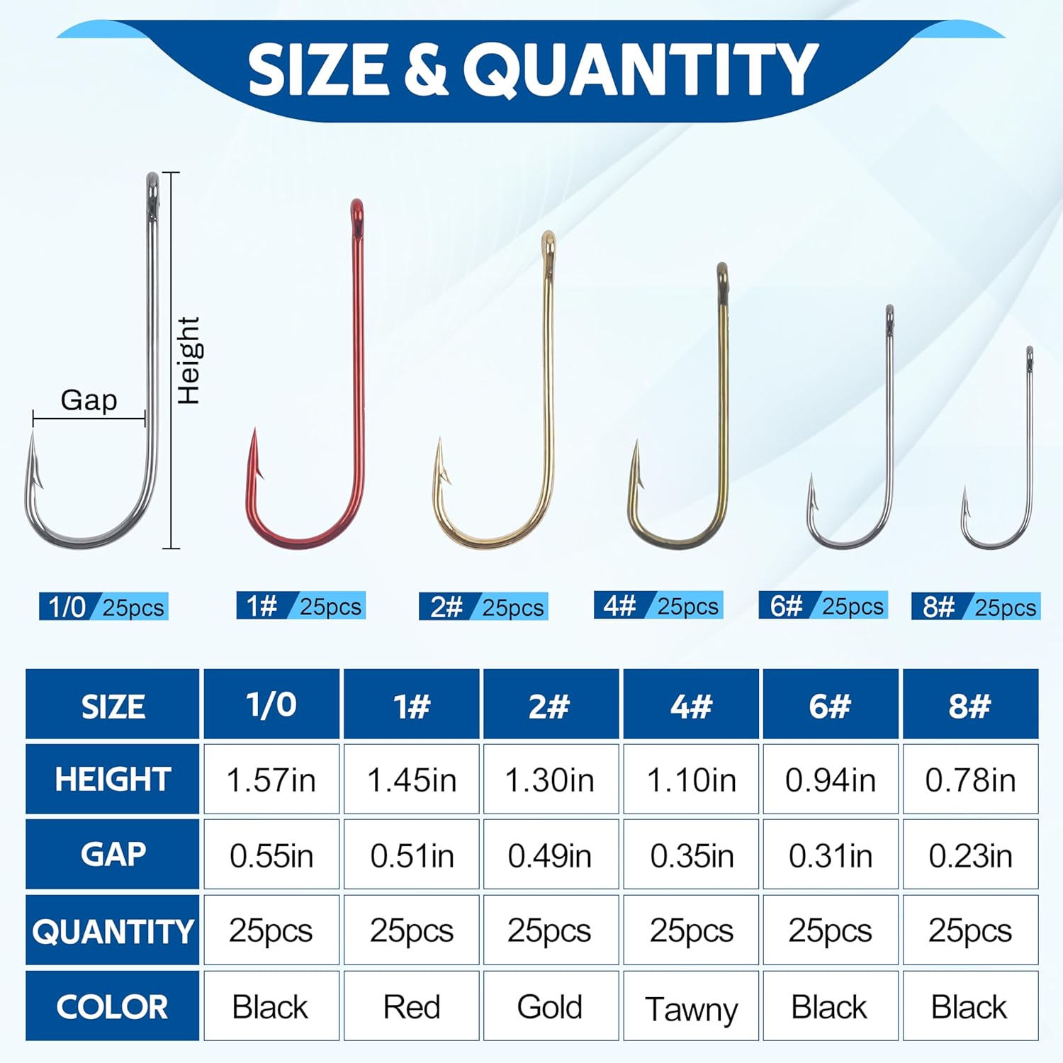 Aberdeen Fishing Hooks Set,150pcs Crappie Panfish Hooks Long Shank Aberdeen Hooks High Carbon Steel Assorted Small Light Wire Fishing Hooks for Bass Trout Catfish Sunfish Freshwater