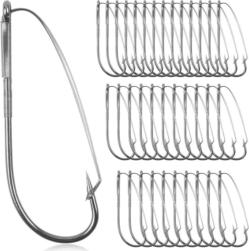 Weedless Wacky Rig Hooks, 35pcs Wacky Worm Hooks Weedless Fishing Hooks Texas Neko Rig Fishhook for Bass Wacky Rigging Worm Lure Bait Freshwater Saltwater