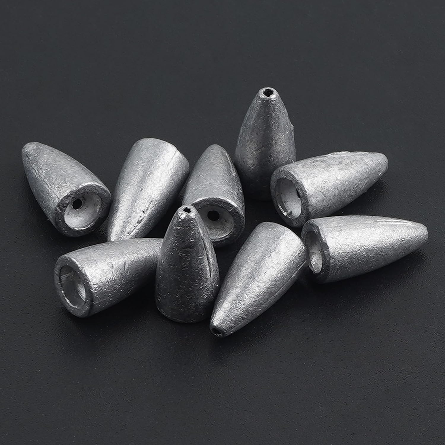 Bullet Fishing Sinkers Weights Slip Sinkers Kit- 29/83Pcs Fishing Worm Weights Assorted Set for Bass Fishing Saltwater