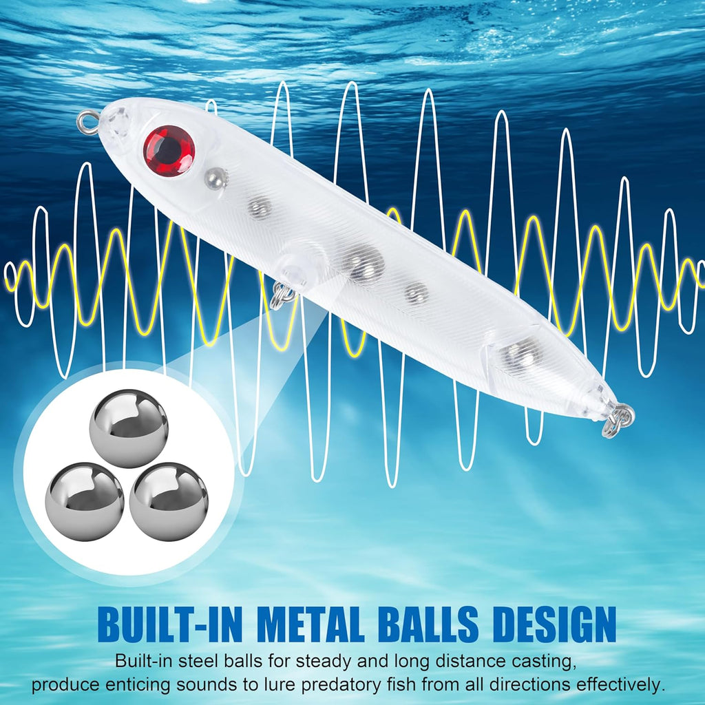 Catfish Rattling Line Float Rig Lure Demon Dragon Style Peg Catfish Spook Rattle Floats for Santee Rig Catfishing Blank Unpainted Fishing Lures 10/20 Pack