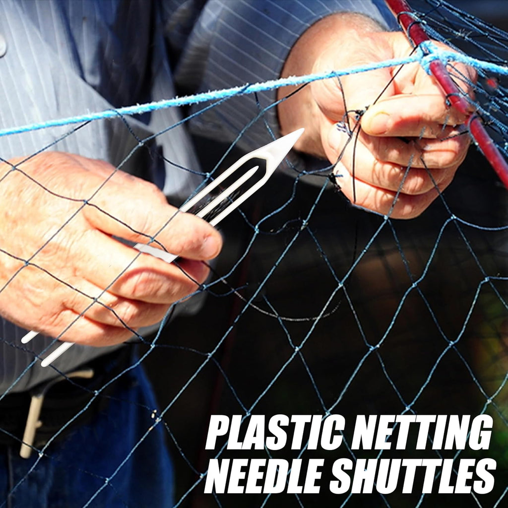 Fishing Netting Needle Shuttles Kit- 10Pcs Plastic Cast Net Mending Needle Fishing Net Repair Tool Size 3 4 5 6 7 8 9