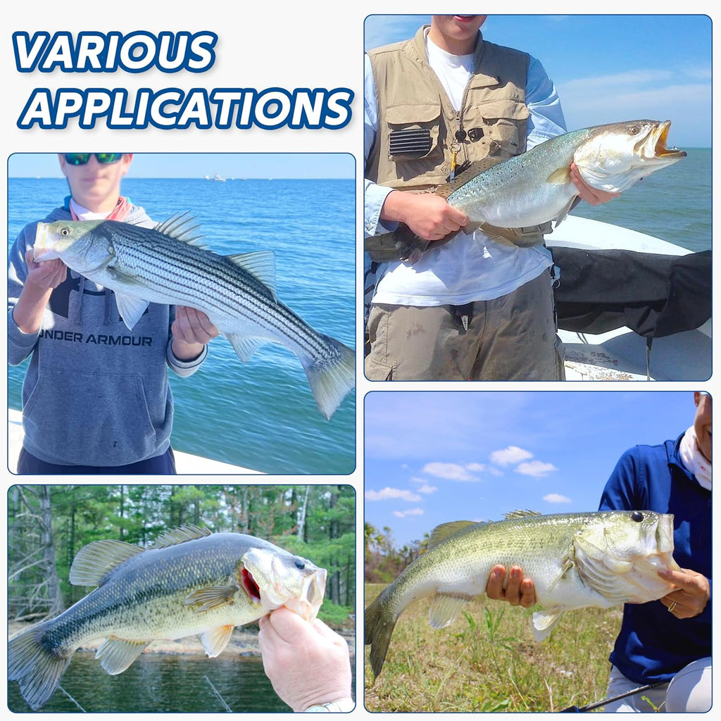 SILANON 90 Degree Aberdeen Jig Hooks Kit, 125pcs High Carbon Steel Fishing Hooks (1/0-5/0) for Saltwater & Freshwater