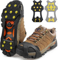 Ice Snow Cleats for Shoes and Boots,Walk Traction Cleats Crampons Anti Slip 11 Studs Ice Snow Grippers Over Shoe for Men Women Walking on Snow Ice